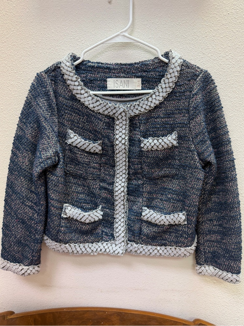 ISANI by Anthropologie Chic Chanel-inspired Tweed Blazer